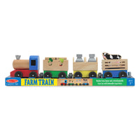 Wooden Farm Train Toy Set