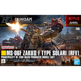 HG MS-06F Zaku II F Type Solari (RVF) (1/144 Scale) Plastic Gundam Model Kit