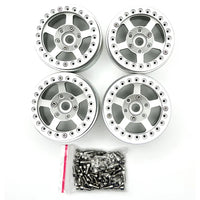 1.9" Alum. Beadlock Rims (4 pc) (SILVER) RCE3466