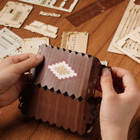 3D Modern Wooden Puzzle: Accordion