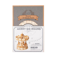 3D Modern Wooden Puzzle: Merry-Go-Round