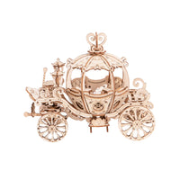3D Modern Wooden Puzzle: Pumpkin Carriage