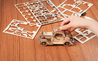 3D Modern Wooden Puzzle: Vintage Car