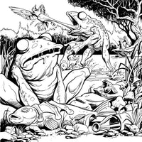 Cryptid Creatures Coloring Book