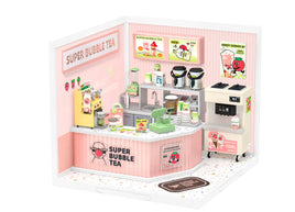 DIY Miniature House Kit: Double Joy Bubble Tea