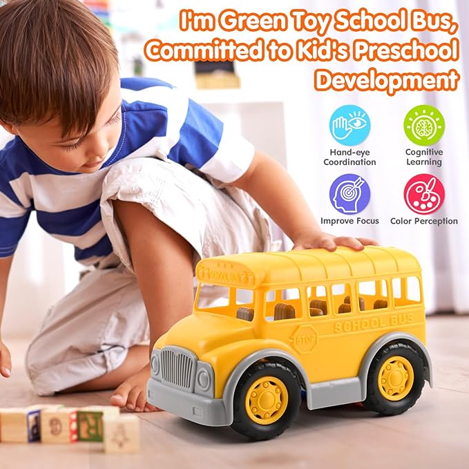 Green Toys School Bus Eugene Toy & Hobby