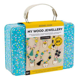 Animal Glam Wood Jewelry Set Craft Kit