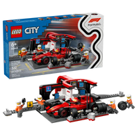 LEGO City F1® Pit Stop & Pit Crew with Ferrari Car