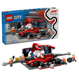 LEGO City F1® Pit Stop & Pit Crew with Ferrari Car