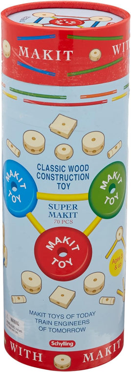 Makit Classic Wood Construction Toy