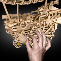 3D Mechanical Wooden Puzzle: Airship
