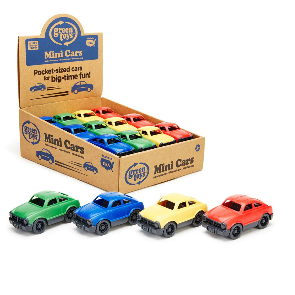 Green Toys Mini Autos 4er-Set – Taxi, Polizei, Krankenwagen & Auto, Aus 100% Recyceltem Kunststoff, Ab 3 Jahren Green Toys Mini Autos 4er-Set – Taxi, Polizei, Krankenwagen & Auto, Aus 100% Recyceltem Kunststoff, Ab 3 Jahren