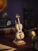 3D Modern Wooden Puzzle: Cello