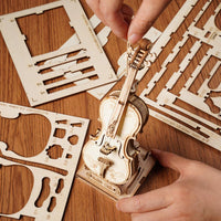 3D Modern Wooden Puzzle: Cello