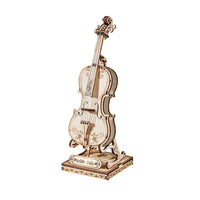 3D Modern Wooden Puzzle: Cello