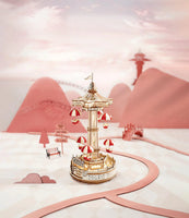 Electro Mechanical Wooden Puzzle: Parachute Tower