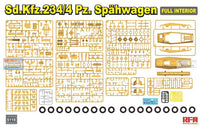 Sd.Kfz.234/4 Schwere Panzerspahwagon w/ Full Interior (1/35 Scale) Plastic Military Model Kit