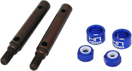 Hot Racing - S2 Spring Steel Stub Axle + 5mm Portal Drive 2 HRASTRXF39W05