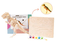 DIY 3D Wooden Puzzle With Paint Kit: T-Rex