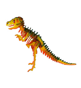 DIY 3D Wooden Puzzle With Paint Kit: T-Rex