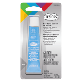Testors - Cement for Plastics, Non-Toxic, 5/8oz TES281220