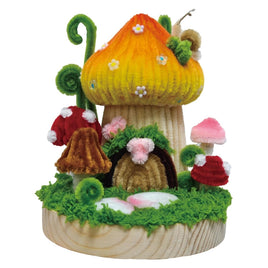 Hands Craft Chenille Mushroom House Kit