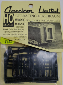 Operating Diaphrams for Walthers Pullman cars