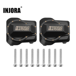 INJORA 9g/pcs Black Coating Brass Front Rear Diff Covers for 1/18 TRX4M (4M-62) INJ4M-62BK