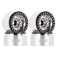INJORA 1.9" Super Heavy Brass -10mm Offset Wheels for 1/10 RC Crawlers (W1957) INJDGW-1957