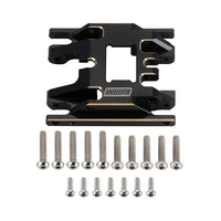 INJORA 53g/pcs Brass Skid Plate Transmission Mount for 1/18 TRX4M (4M-67) INJ4M-67BK