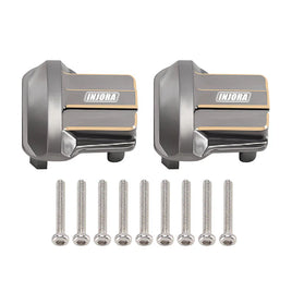 INJORA 2PCS 11g/pcs Brass Diff Covers for 1/18 TRX4M Front Rear Axles (4M-01) INJ4M-01GL