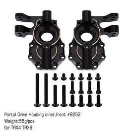 INJORA Black Brass Counterweight 55g Drive Housing #8252 for TRX-4 TRX-6 INJTRX4-8252BK