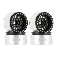 INJORA 1.9" Super Heavy Brass -10mm Offset Wheels for 1/10 RC Crawlers (W1957) INJDGW-1957