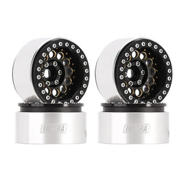 INJORA 1.9" Super Heavy Brass -10mm Offset Wheels for 1/10 RC Crawlers (W1957) INJDGW-1957