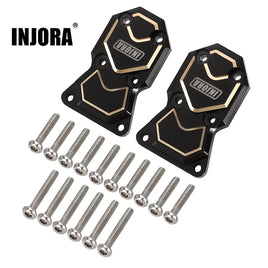 INJORA 2pcs 10g/pcs Black Brass Diff Covers for Axial SCX24 AX24 INJSCX24-93BK