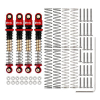 INJORA 43mm Aluminum Threaded Double Barrel Shocks Dampers for Axial SCX24 INJSCX24-27