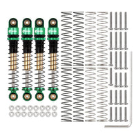 INJORA 43mm Aluminum Threaded Double Barrel Shocks Dampers for Axial SCX24 INJSCX24-27