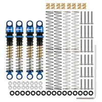 INJORA 43mm Aluminum Threaded Double Barrel Shocks Dampers for Axial SCX24 INJSCX24-27