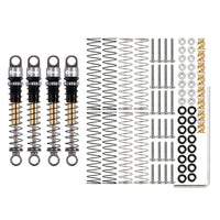 INJORA 43mm Aluminum Threaded Double Barrel Shocks Dampers for Axial SCX24 INJSCX24-27