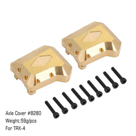 INJORA 2PCS Brass Front Rear Differential Axle Cover #8280 for TRX-4 INJTRX4-8280GD-2