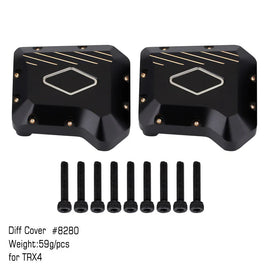 INJORA Black Coating Brass Diff Cover #8280 for TRX-4 INJTRX4-8280BK