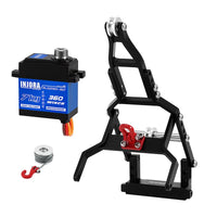 INJORA Tow Truck Crane Kit & INJS2065-360 Winch Servo for 1/18 TRX4M INJS2065-360-115BK