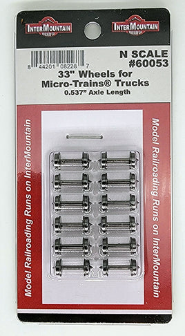 33' Wheels for Micro-Trains Trucks (12 Pack)
