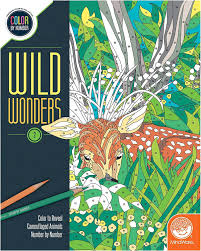 MW Wholesale Wild Wonders Book 2 Color By Number Book