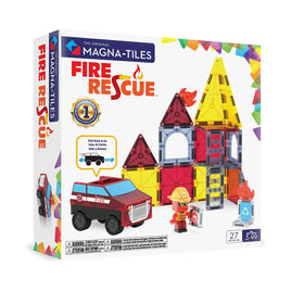 Magna-Tiles Fire Rescue 27 Piece Magnetic Tile Building Set