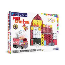 Magna-Tiles Fire Station 50 Piece Magnetic Tile Building Set