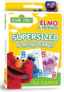 Masterpieces Sesame Street Elmo And Friends Supersized Playing Cards