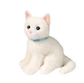 Douglas White Cat Mini 5 Inch Plush Figure