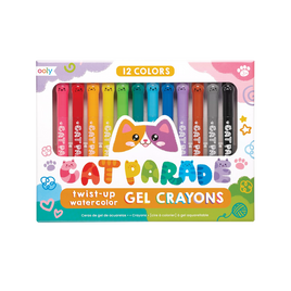Ooly Cat Parade 12 Twist-Up Watercolor Gel Crayons