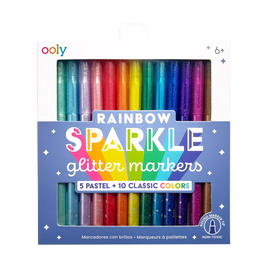 Ooly 15 Rainbow Sparkle Glitter Markers